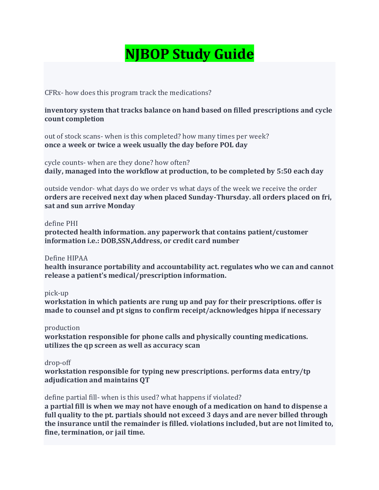 Preview image for NJBOP Study Guide Questions And Answers/ 2022_2023
